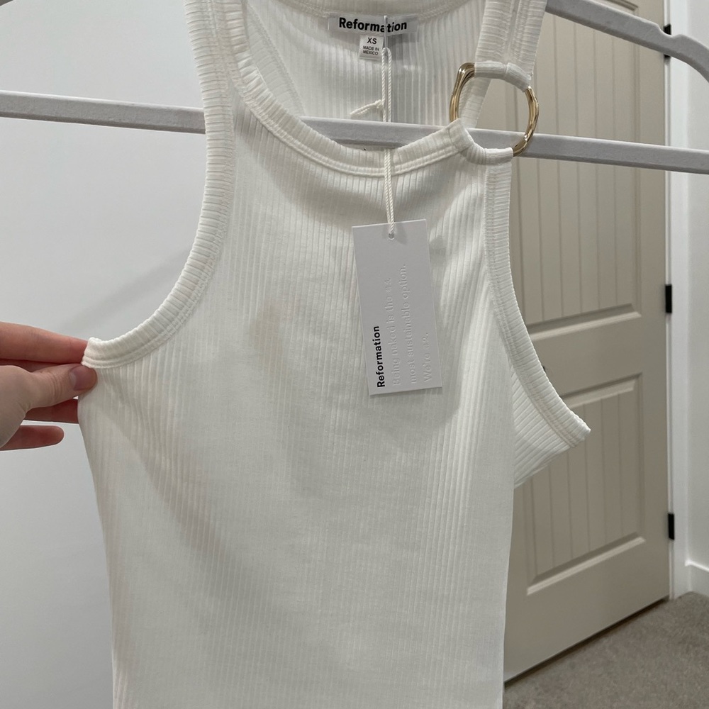 Reformation Eddis Knit Top